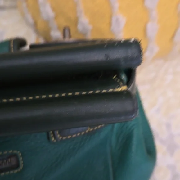 Coach Green Leather Satchel - Picture 4 of 8